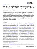 CXCL12+ dermal fibroblasts promote neutrophil recruitment and host defense by recognition of IL-17
