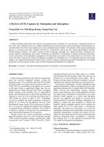 A Review of CO2 Capture by Absorption and Adsorption