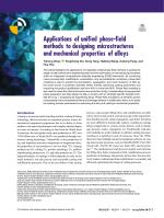 Applications of unified phase-field methods to designing microstructures and mechanical properties of alloys