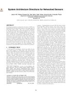 System Architecture Directions for Networked Sensors