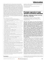 Phenotypic suppression of empty spiracles is prevented by buttonhead