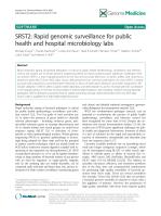 SRST2: Rapid genomic surveillance for public health and hospital microbiology labs