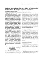 Database of Homology-Derived Protein Structures and the Structural Meaning of Sequence Alignment
