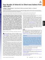 Four decades of Antarctic Ice Sheet mass balance from 1979–2017