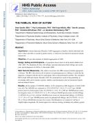 THE FAMILIAL RISK OF AUTISM