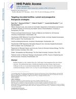 Targeting microbial biofilms: current and prospective therapeutic strategies