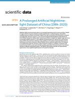 A Prolonged Artificial Nighttime-light Dataset of China (1984-2020)