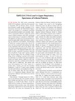 SARS-CoV-2 Viral Load in Upper Respiratory Specimens of Infected Patients