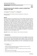 Floods have become less deadly: an analysis of global flood fatalities 1975–2022