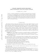 COSAMP: ITERATIVE SIGNAL RECOVERY FROM INCOMPLETE AND INACCURATE SAMPLES