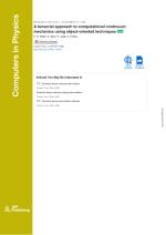 A tensorial approach to computational continuum mechanics using object-oriented techniques
