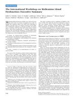 The International Workshop on Meibomian Gland Dysfunction: Executive Summary
