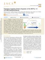 Proteolysis Targeting Chimera Degraders of the METTL3–14 m6A-RNA Methyltransferase