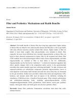 Fiber and Prebiotics: Mechanisms and Health Benefits
