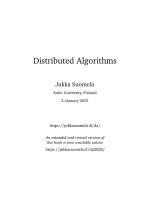 Distributed Algorithms