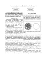 Population Structure and Particle Swarm Performance