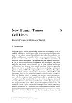 New Human Tumor Cell Lines