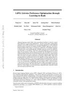 LiPO: Listwise Preference Optimization through Learning-to-Rank
