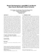 Recent Developments in openSMILE, the Munich Open-Source Multimedia Feature Extractor