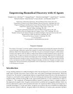 Empowering Biomedical Discovery with AI Agents