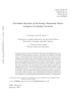 Correlation Functions of the Energy Momentum Tensor on Spaces of Constant Curvature