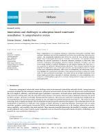 Innovations and challenges in adsorption-based wastewater remediation: A comprehensive review