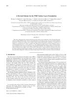 A Revised Scheme for the WRF Surface Layer Formulation