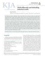 Multicollinearity and misleading statistical results