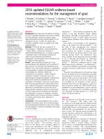 2016 updated EULAR evidence-based recommendations for the management of gout