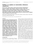 RefSeq: an update on mammalian reference sequences