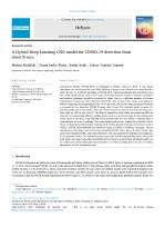 A Hybrid Deep Learning CNN model for COVID-19 detection from chest X-rays