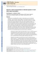 Selective cortical representation of attended speaker in multi-talker speech perception