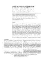 Tracking the Response of Natural Killer T Cells to a Glycolipid Antigen Using CD1d Tetramers