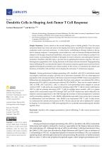 Dendritic Cells in Shaping Anti-Tumor T Cell Response