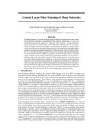 Greedy Layer-Wise Training of Deep Networks