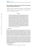 Data Mixing Laws: Optimizing Data Mixtures by Predicting Language Modeling Performance