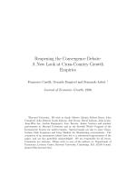 Reopening the Convergence Debate: A New Look at Cross-Country Growth Empirics