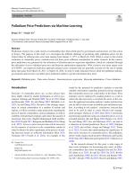 Palladium Price Predictions via Machine Learning