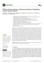 Obesity, Dietary Patterns, and Hormonal Balance Modulation: Gender-Specific Impacts