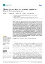 A Survey of 6DoF Object Pose Estimation Methods for Different Application Scenarios