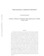 Supersymmetry in Quantum Mechanics