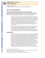 The Tumor Lysis Syndrome