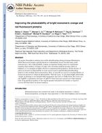 Improving the photostability of bright monomeric orange and red fluorescent proteins