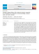 Potential of lignocellulosic fiber reinforced polymer composites for automobile parts production: Current knowledge, research needs, and future direction