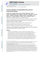 Gut flora metabolism of phosphatidylcholine promotes cardiovascular disease