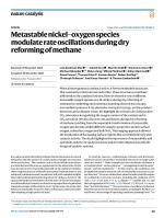 Metastable nickel–oxygen species modulate rate oscillations during dry reforming of methane