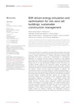BIM-driven energy simulation and optimization for net-zero tall buildings: sustainable construction management
