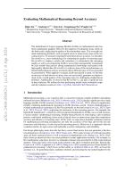 Evaluating Mathematical Reasoning Beyond Accuracy