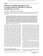 UMI-tools: modeling sequencing errors in Unique Molecular Identifiers to improve quantification accuracy