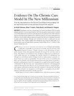 Evidence On The Chronic Care Model In The New Millennium